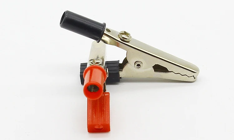 10 шт. зажимы типа крокодил изолированные пластиковые ручки кабель винтовое