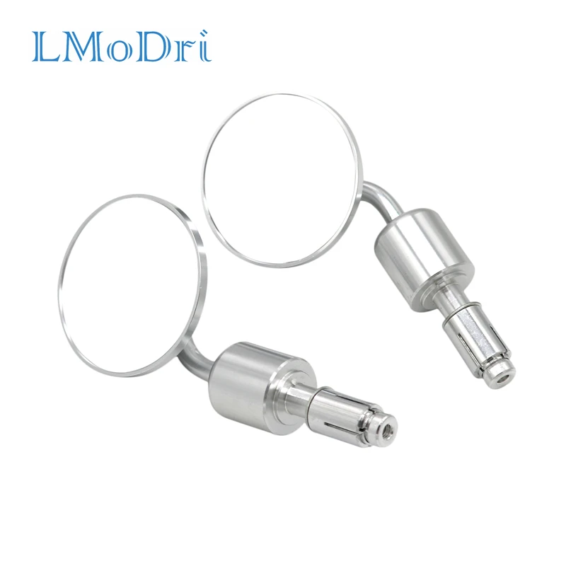 LMoDri мотоциклетные универсальные алюминиевые торцевые зеркала с ЧПУ и ручкой