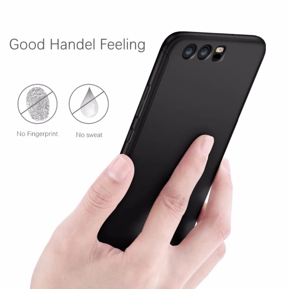 For Huawei P10 case Cover Case 360 Degree Full Protection Ultra thin Back front glass cover huawei Hot |