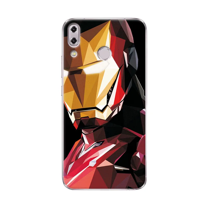 Очаровательный чехол для телефона Marvel Hero Captain America Asus ZenFone 5z ZS620KL Железный человек