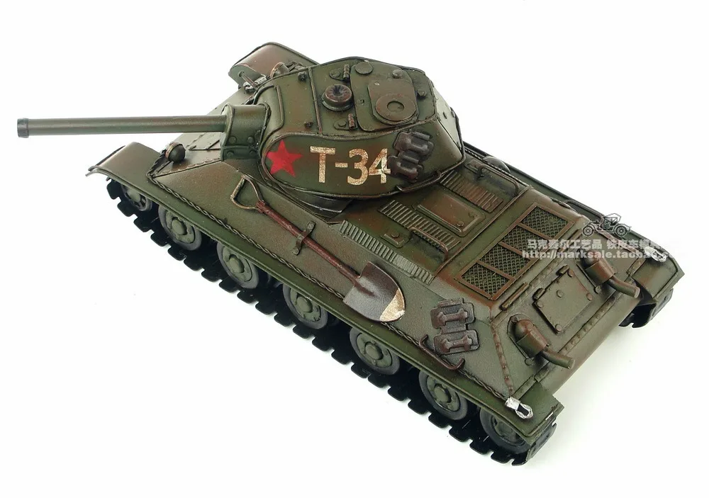 Популярные Классические мотор Стиль Ретро 1940 советского T-34 Танк модель