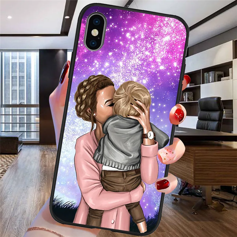 Для женщин, девочек, мам, детей, Модный чехол для iPhone X, XR, XS, Max, 5, 5S, SE, 6, 6 S, 7, 8 Plus, Oneplus, 5 T, Pro, 6 T, чехол для телефона, Funda, Coque Etui - Цвет: H1774