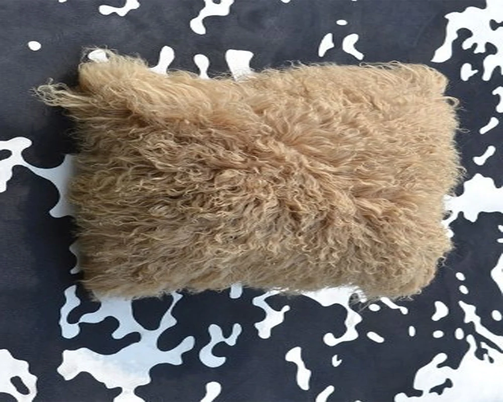 Монгольская наволочка из меха ягненка для подушки декоративные домашний декор