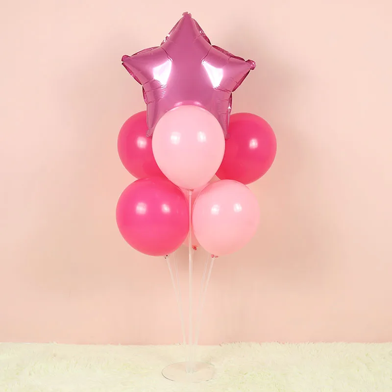 STARLZMU 9pcs Foil Balloon Pink Helium Balloons For Girls Birthday Party Air Ballon Confetti Baby Shower Decor | Дом и сад