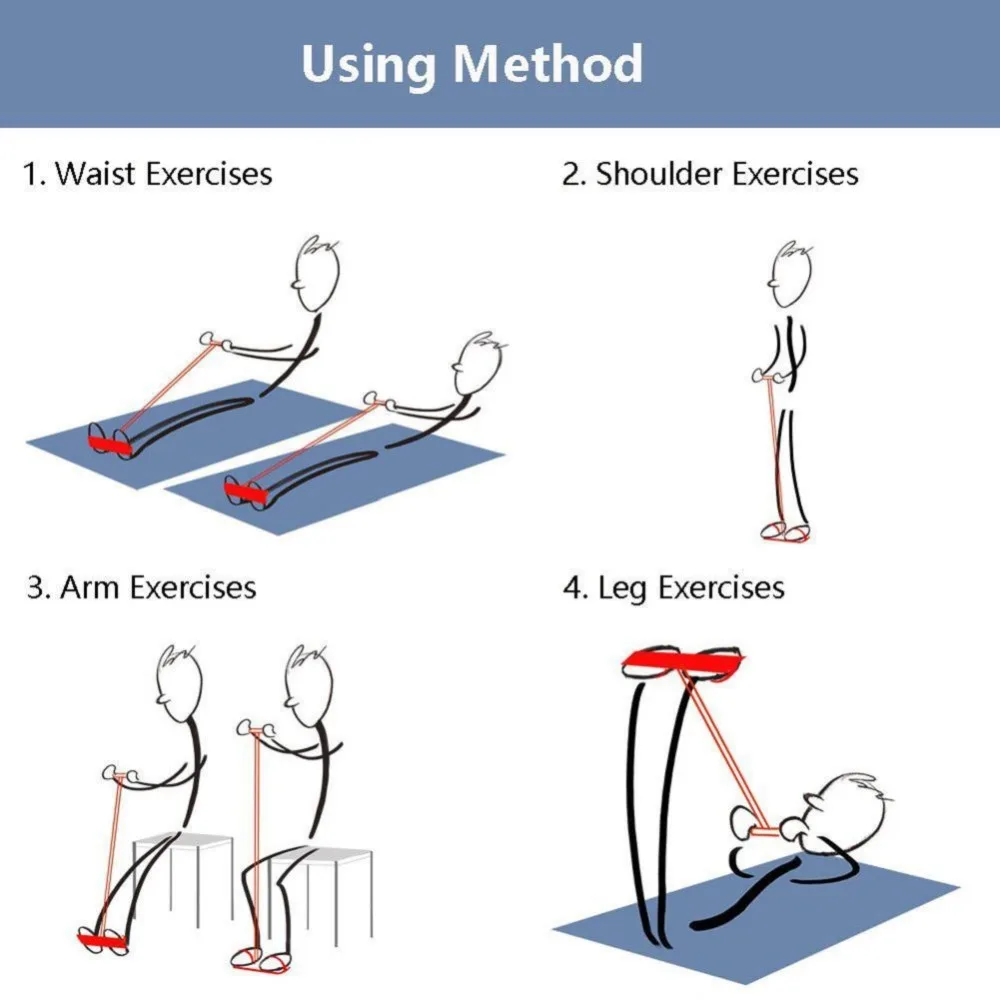 Эспандер для тела триммер груди тянущийся трос домашнее оборудование фитнеса 3