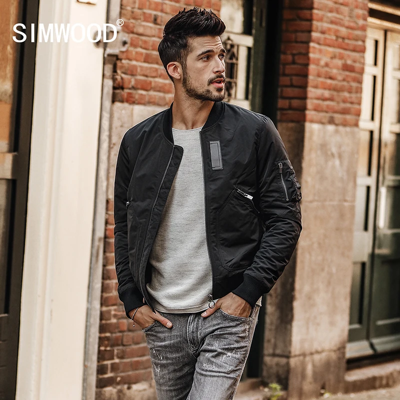 Бренд SIMWOOD мужские куртки осень 2019 новые модные пальто куртка Мужская