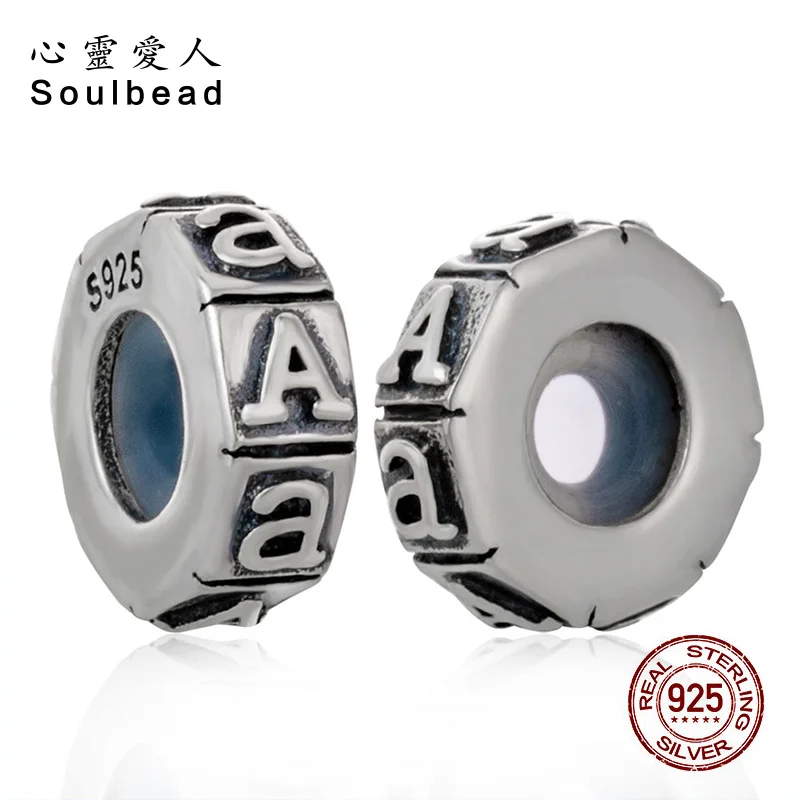 Бусины с алфавитом Soulbead искусственные бусины серебряная резиновая пробка