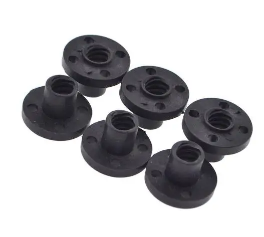 

5 Pcs Black TR8 Lead Screw POM nut TR8x2/TR8x4/TR8x8 Trapezoidal Screw Nuts Delrin Nuts 8mm
