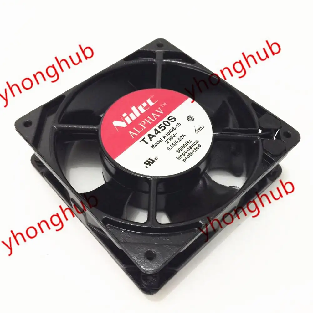 Охлаждающий вентилятор для сервера Nidec A30426-10 AC 230V .055/0.52A 120x120x38 мм