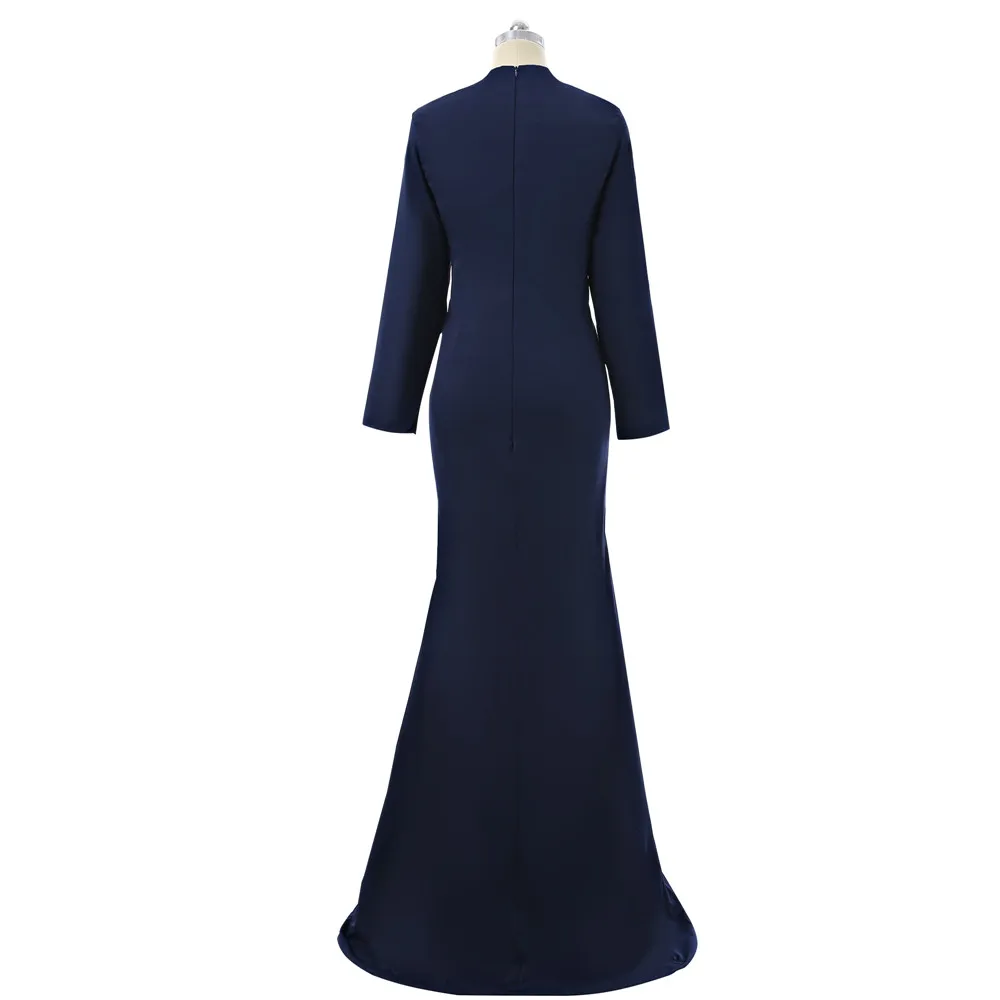 Темно синие Формальные платья знаменитостей Русалка сексуальное нижнее белье с