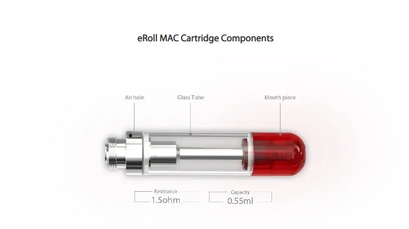 Joyetech eRoll MAC Battery 180mAh built-in battery /Joyetech Cartridge 0.55ml E-juice capacity 11W max power | Электроника
