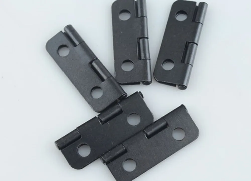10PCS-30*20*0,5 черные закругленные петли деревянного ящика черные закругленные мелкие петли коробки ювелирных изделий петли
