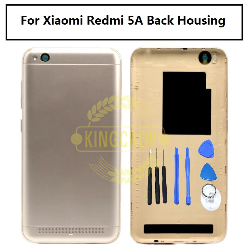 5A новый корпус для Xiaomi Redmi задняя крышка батарея с кнопкой включения питания