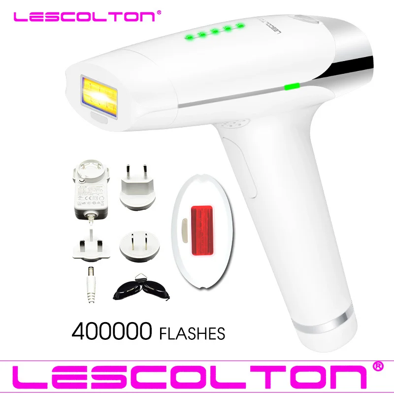 T009WHITE Эпилятор all Lescolton IPL, 3в1, лазерная Машинка для удаления волос, постоянный лазерный эпилятор, бикини, удаление тела - Цвет: T009WHITE