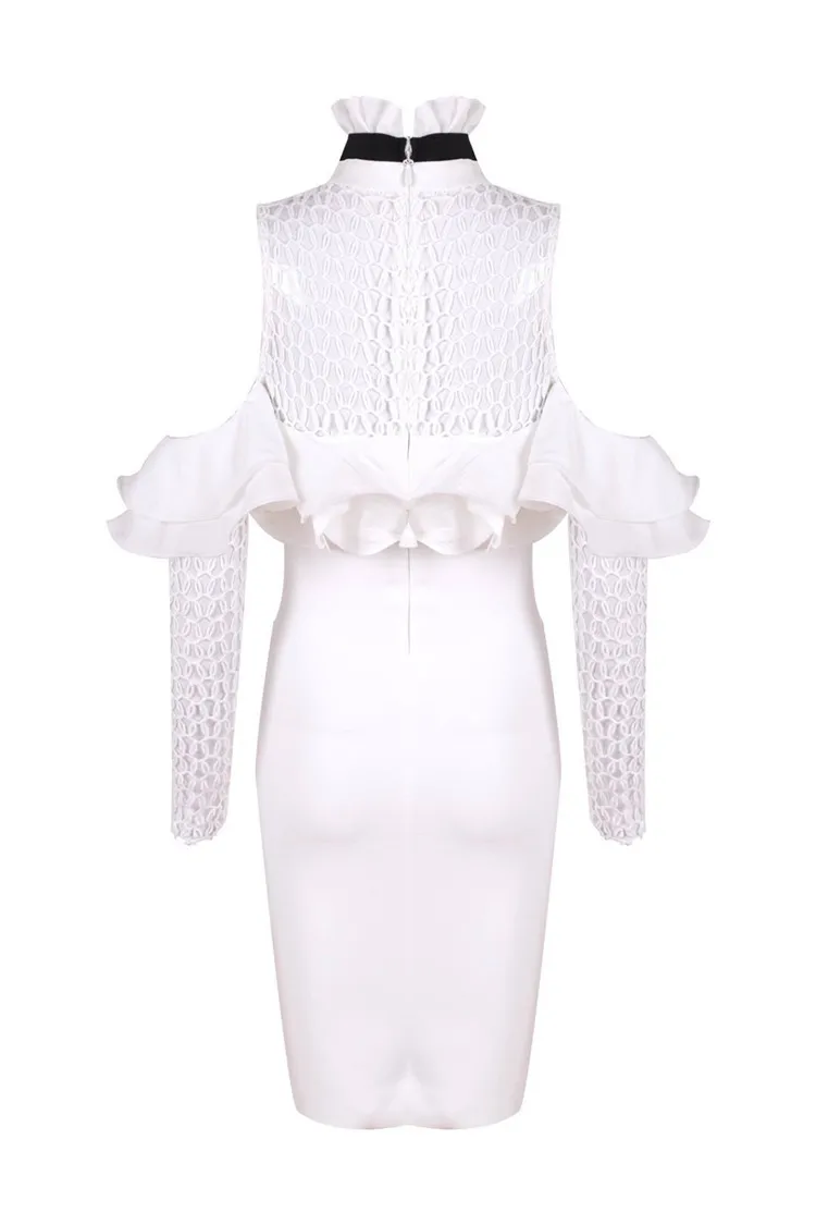 Женское мини-платье с открытой спиной элегантное пикантное кружевное платье