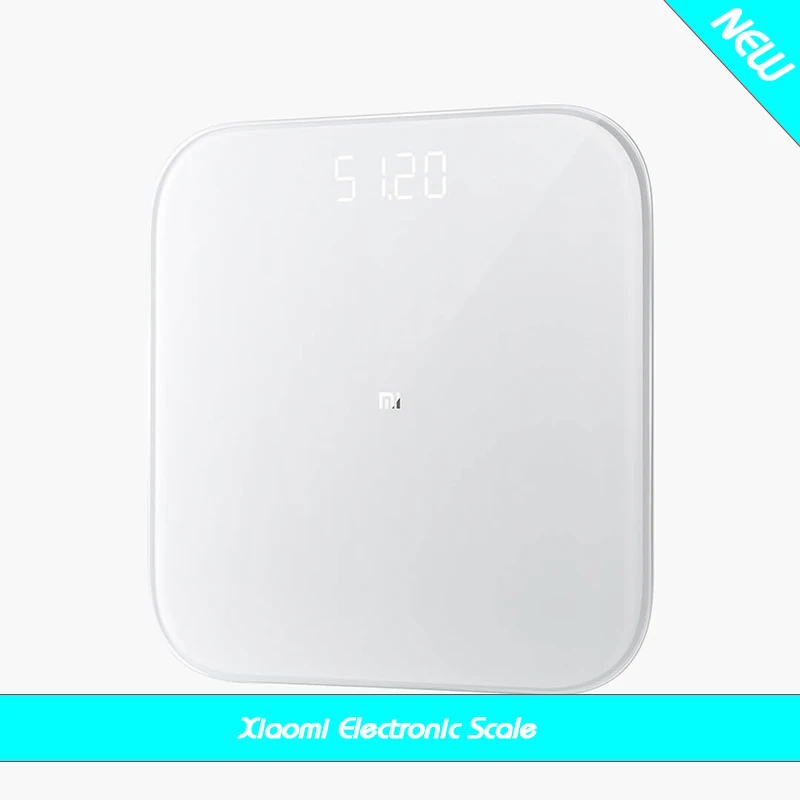 Оригинальные Xiaomi mi смарт-Взвешивание S-C-A-L-E цифровые весы электронные S-c-a-l-e B mi взвешивание весы Поддержка Bluetooth 5,0 - Цвет: White