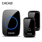 Беспроводной водонепроницаемый дверной звонок CACAZI, 300 м, 1-2 кнопки, 1-2 приемника