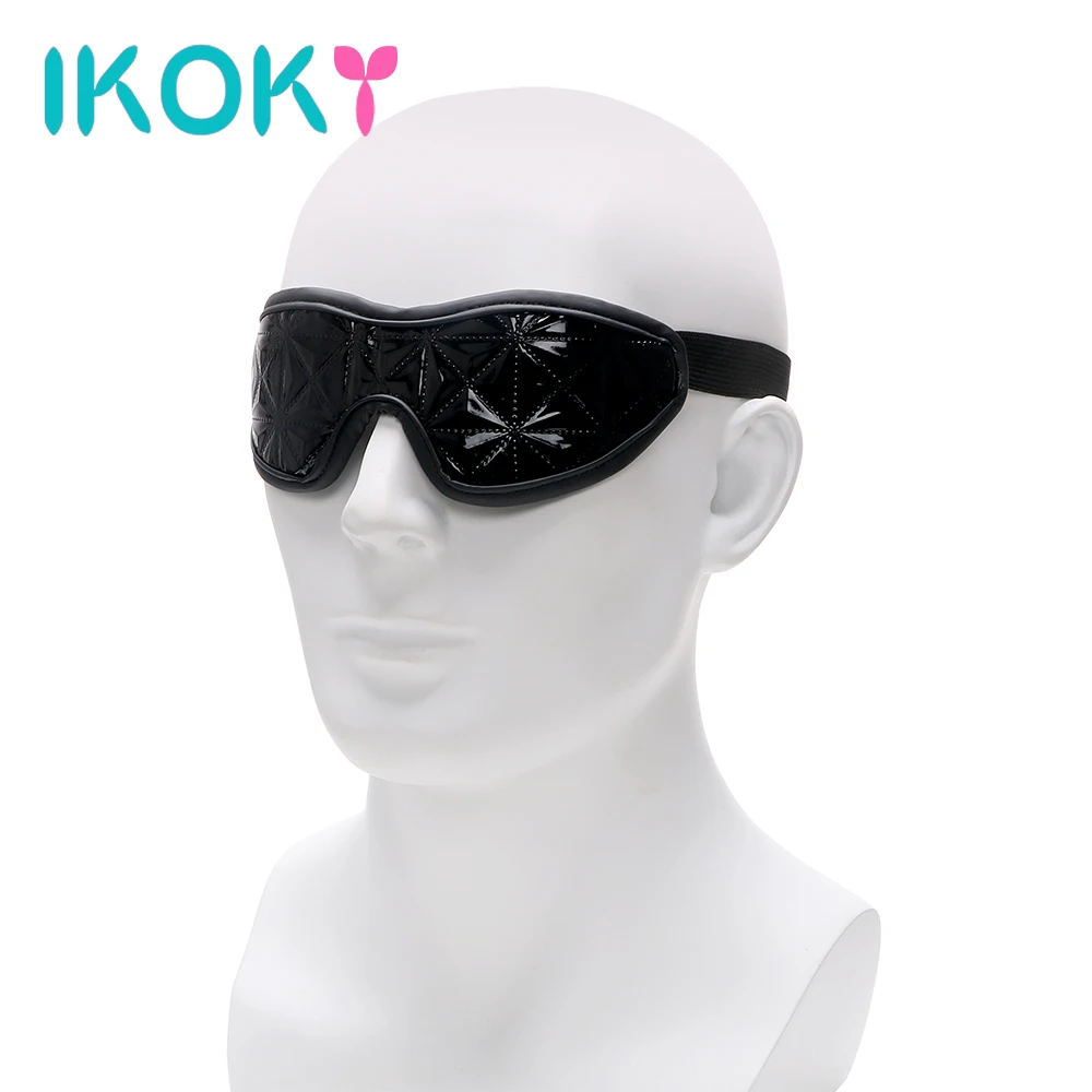 IKOKY повязка на глаза из искусственной кожи секс игрушки для пар SM бандажная