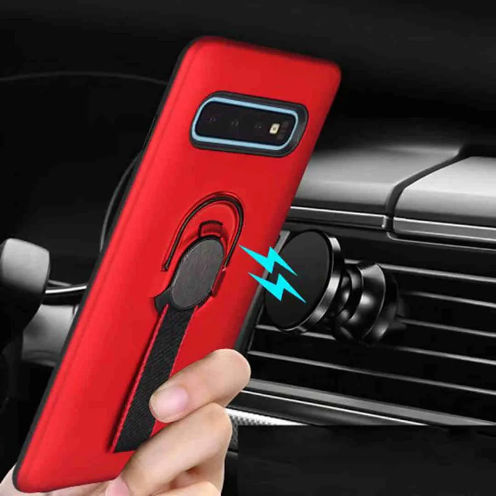 Автомобильный держатель кольцевой кронштейн чехол для samsung Galaxy Note 9 8 S10 S9 S8 Plus S7 Edge