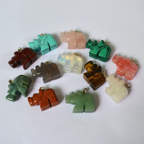 Подвески из натурального камня со стразами подвески в виде смешанных животных