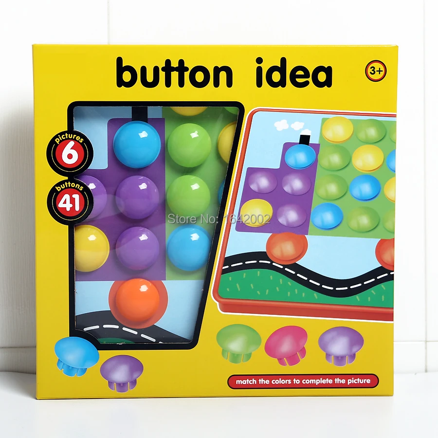 3D пазлы геометрические кнопки цветные мозаика Pegboard Puzzle набор для ногтей игра