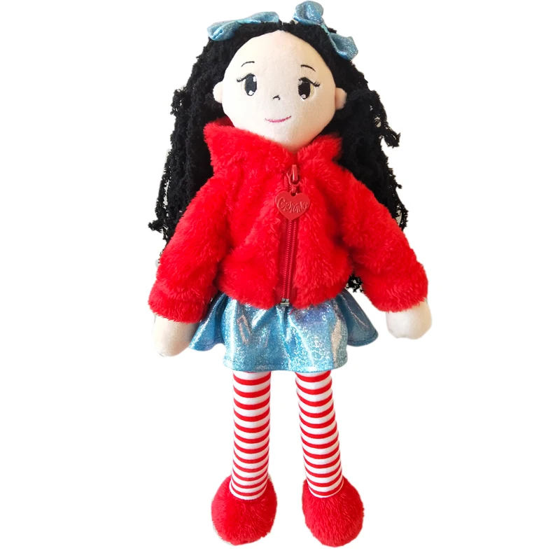 

InGrace brand sweet princess girl doll cute ballerina dolls for girls with veil and headwear 35CM cute handmade plush toy purple