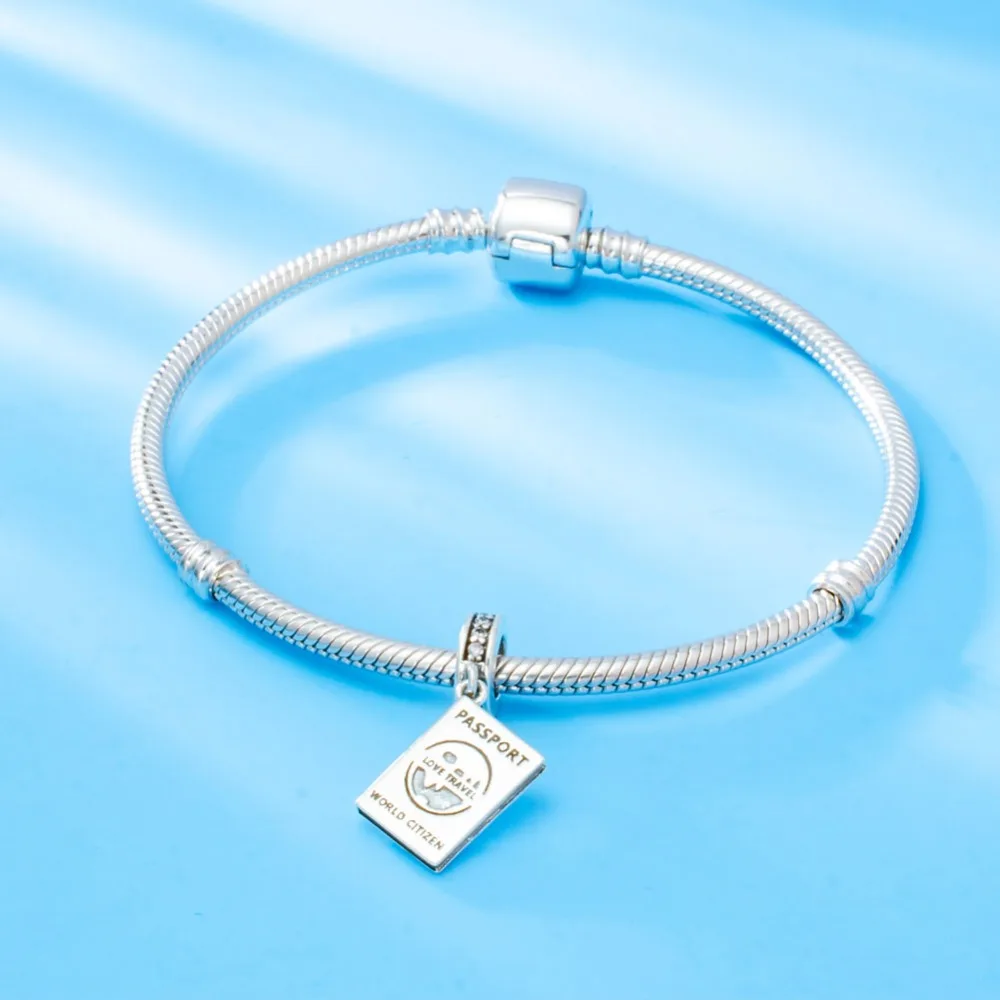 Soulbead путешествия мир паспорт очаровательные бусины подвески с камнями Fit Pandora