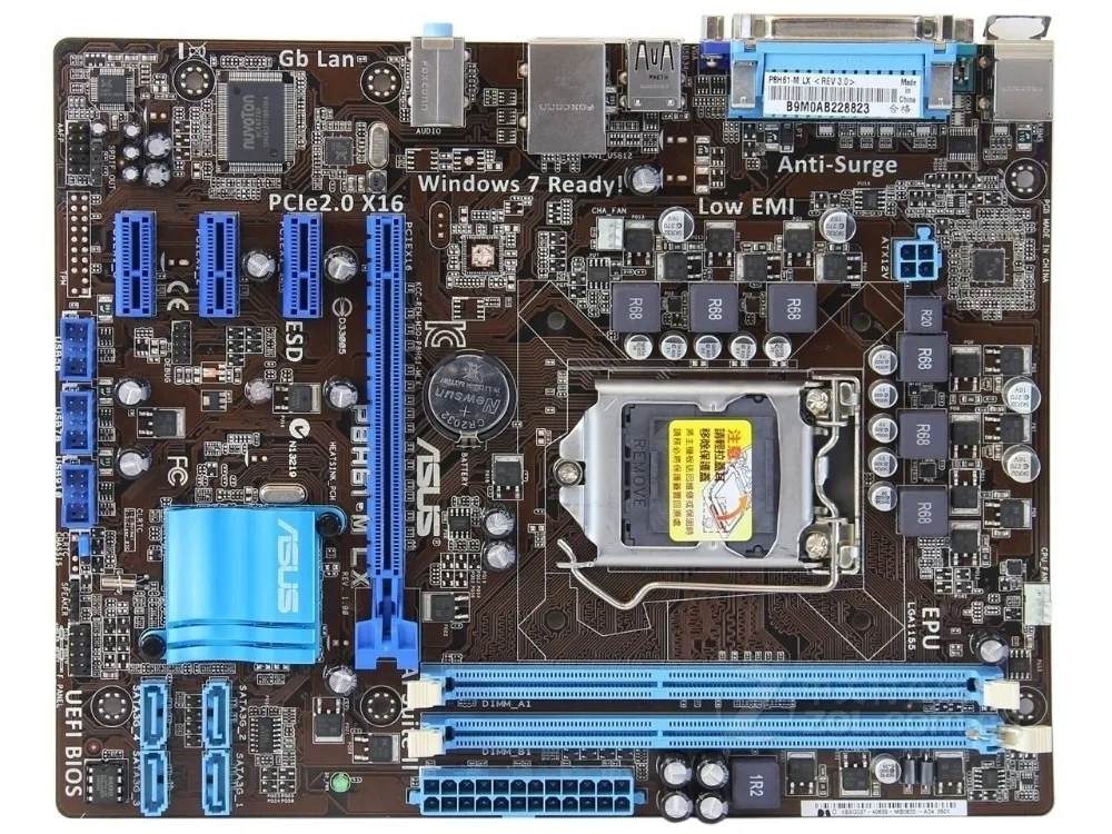 original desktop motherboard ASUS P8H61-M LX DDR3 LGA 1155 16GB H61 Core i7/Core i5/Core i3 Free shipping | Компьютеры и офис