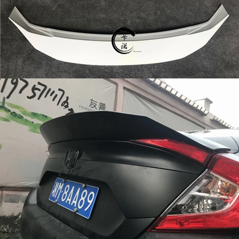 Спойлер для заднего крыла Honda Civic 2016 2017 2018 крылья багажника спойлеры из абс