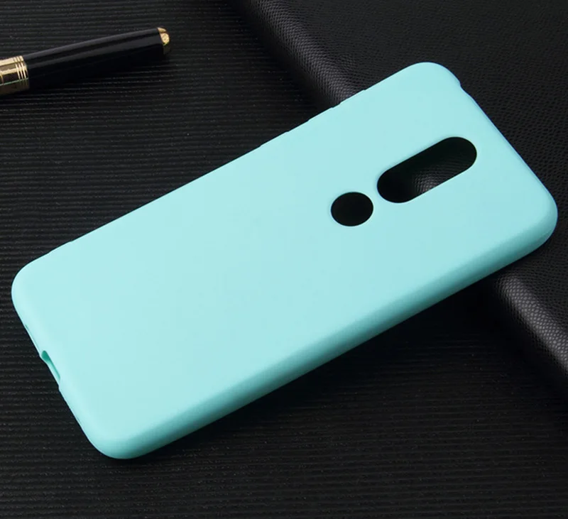 Цвет матовый конфетный, TPU чехол для Nokia на возраст 1, 2, 3, 5, 6, 7 Plus 8 2,1 3,1 5,1X5X6X7 7,1 ультра тонкий прозрачный мягкий чехол - Цвет: Blue TPU