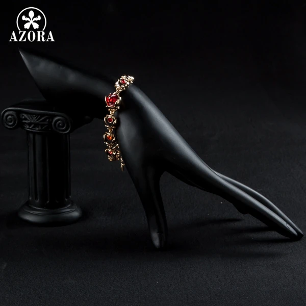 AZORA золотые Красный кубический цирконий браслет с насекомыми TS0036|a bracelet|bracelet abracelet