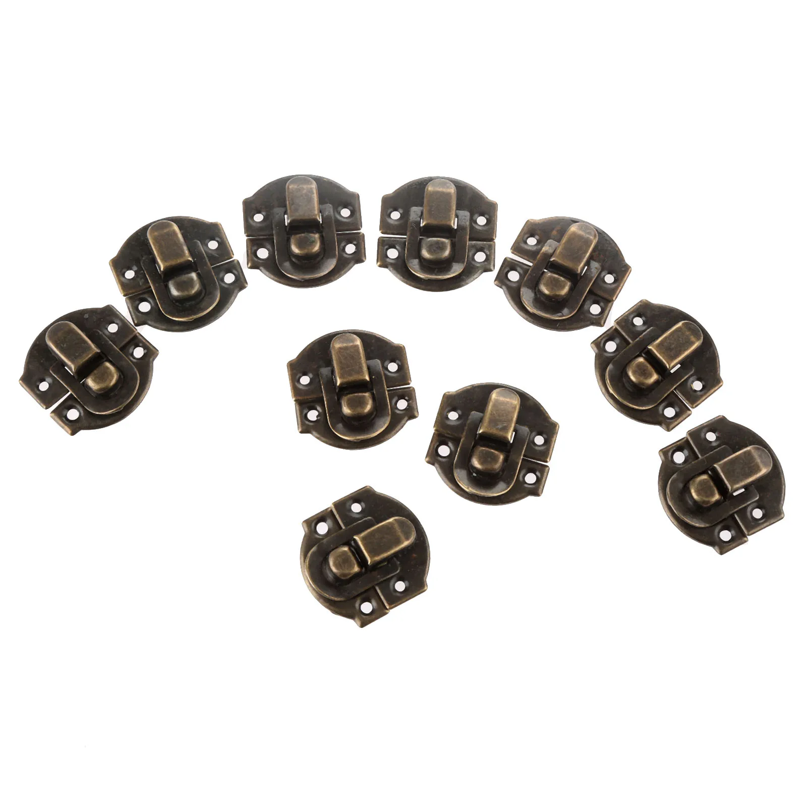 10 шт. антикварных бронзовых морских звезд коробка фиксаторами Железный