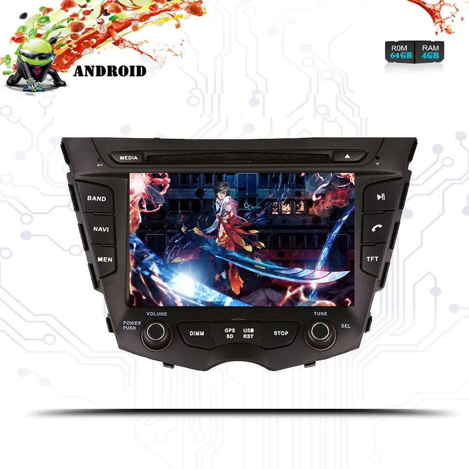 Android 10 0 головное устройство Автомобильный dvd плеер для Hyundai Veloster 2011 2013 2018 с GPS