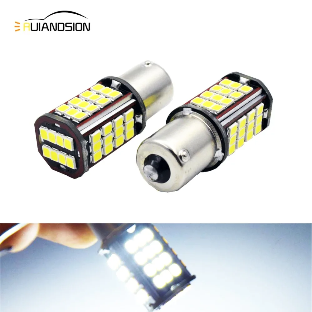 2x6V 10 30V 1156 BAU15S светодиодный 2835 Лампы BA15S P21W S25 6000K Резервное копирование светильник
