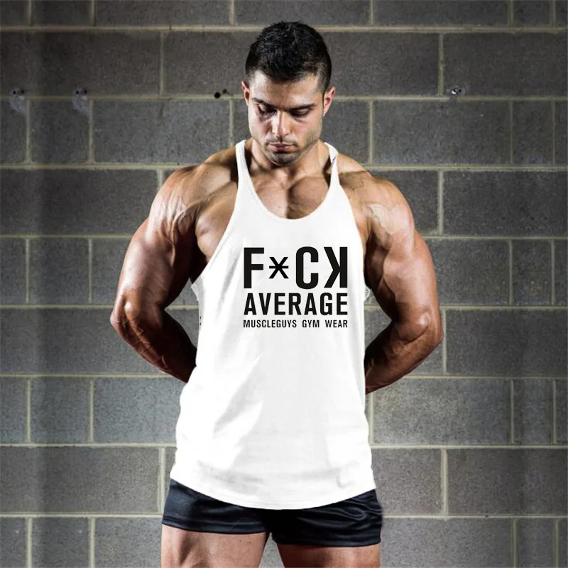 Спортивная одежда Muscleguys для фитнеса майка Canotta бодибилдинга и мужская с