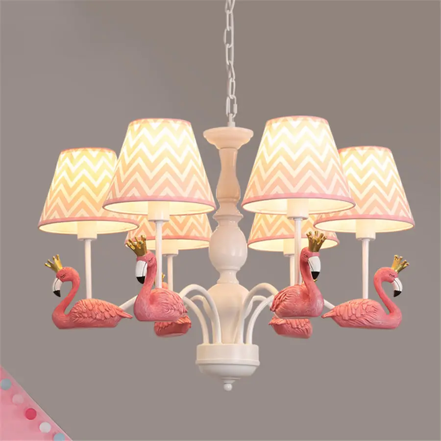 Baby pink дома деко Фламинго большой люстры для гостиной детские дети висячие