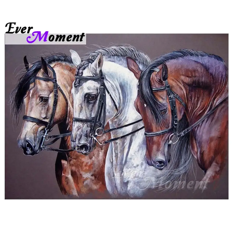 Когда либо в настоящий момент Horse кожа ручной работы алмазная живопись полная