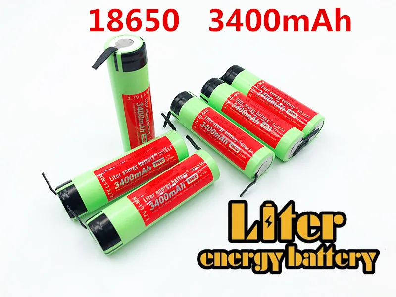 Фото 100% новый Оригинальный NCR18650B 3,7 v 3400 mah 18650 литиевая аккумуляторная батарея сварочные никелевые листовые батареи №2
