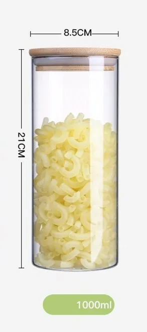 1000ML NOOLIM, бутылка для хранения, для кухонного магазина, для хранения ингредиентов, для хранения орехов, для конфет, печенья, холодильника, классификация, банка для хранения - Цвет: 1000ML