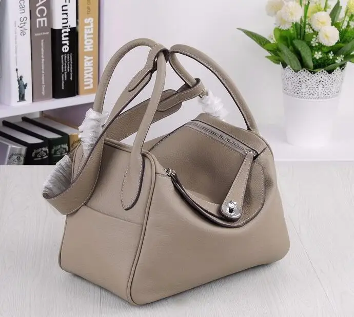 Light Gray 30cm Новая женская сумка из натуральной кожи, шикарные женские сумки через плечо,, известный бренд, дизайнерские женские сумки через плечо, сумка через плечо, A0092 - Цвет: Light Gray 30cm