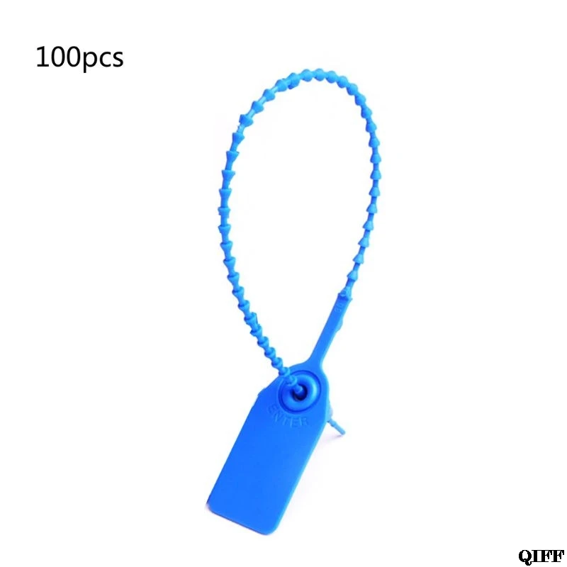 7HH1103944-SB 100 шт одноразовые пластиковые Pull-Tite защитные пломбы пронумерованные самозамки Jun21 - Цвет: 7HH1103944-SB
