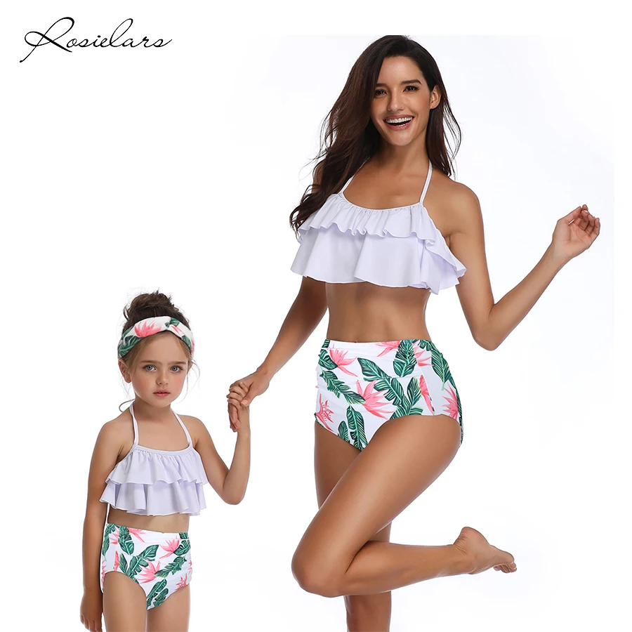 Купальник ROSIELARS женский с оборками Семейный комплект из двух предметов бикини