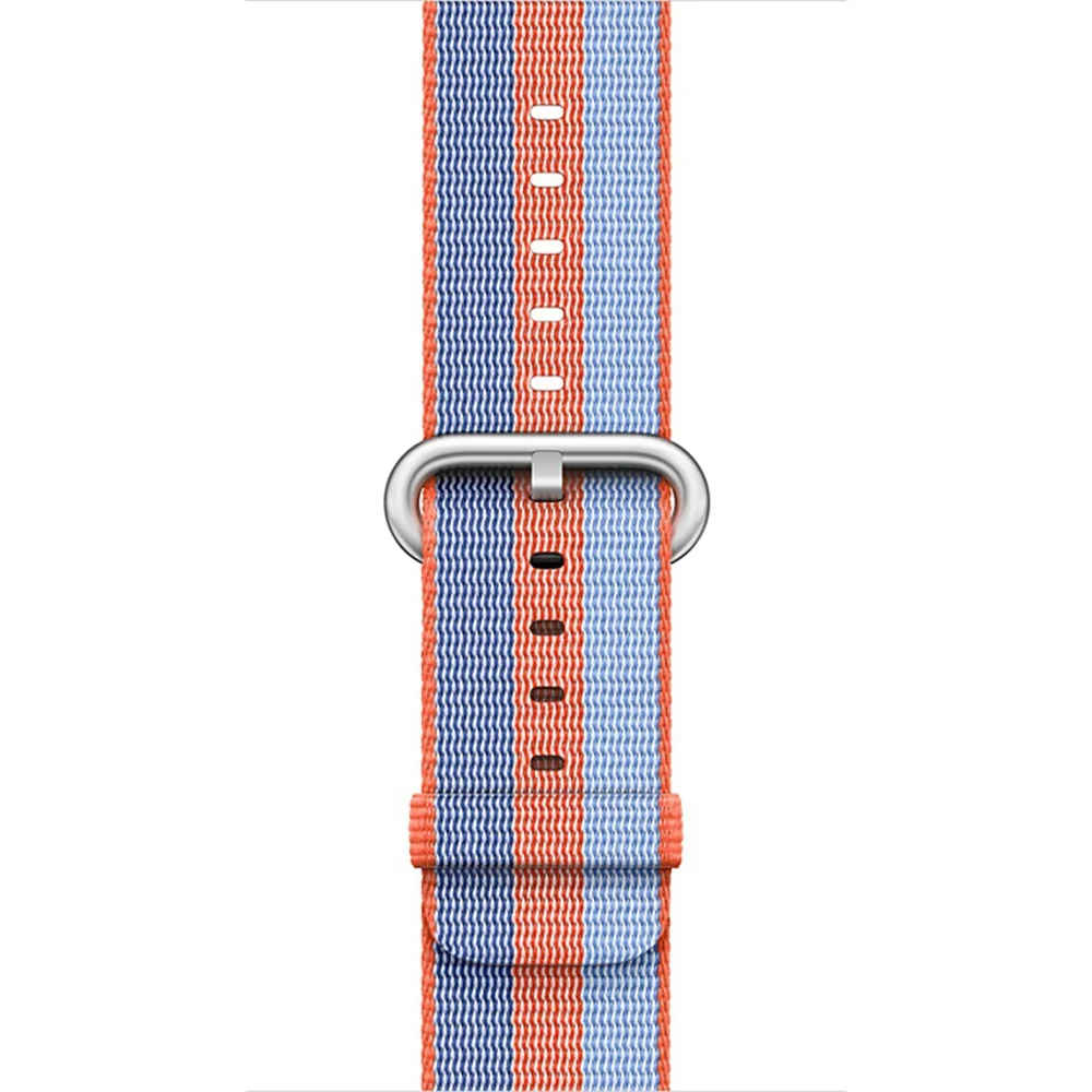 Orange Stripe URVOI тканый нейлоновый ремешок для apple watch серии 3 2 1 прочный ремешок для iwatch удобная ткань-как чувствовать себя Новая серия - Цвет ремешка: Orange Stripe