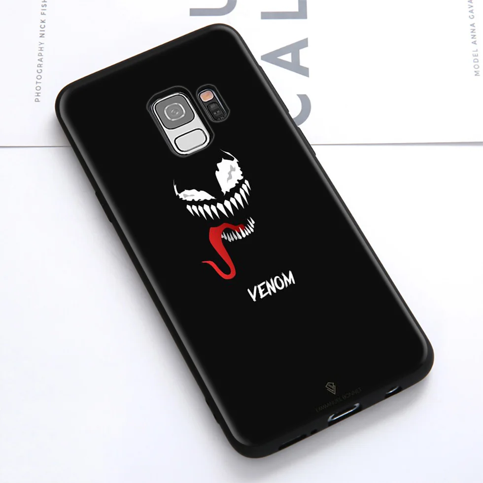 Мягкий чехол WEBBEDEPP Mavel Venom для Samsung Galaxy S10 S10e S9 S8 Plus S7 S6 Edge &amp J6 2018 Note 10 9 8 |