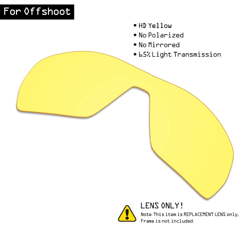 

SmartVLT Sunglasses Replacement Lenses for Oakley Offshoot - HD Yellow