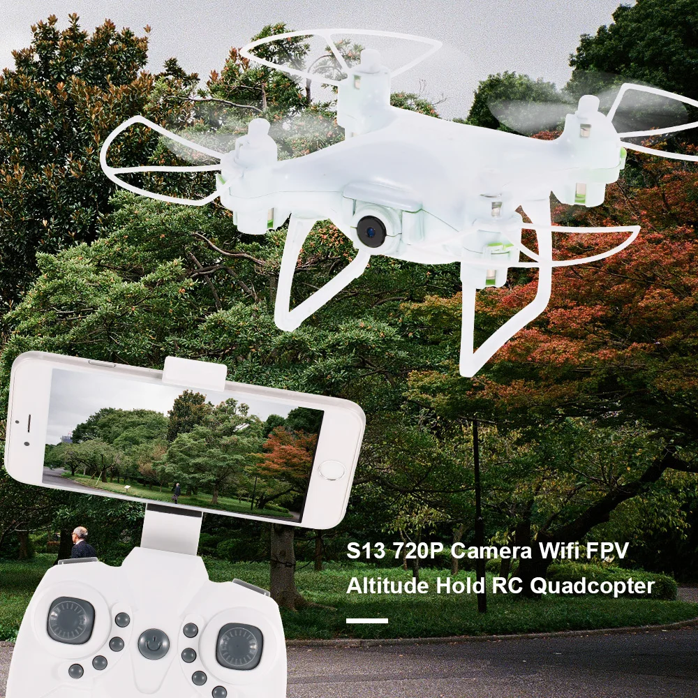 S13 720P камера Дрон вертолет Wifi FPV 6 осевой гироскоп удержание высоты Безголовый
