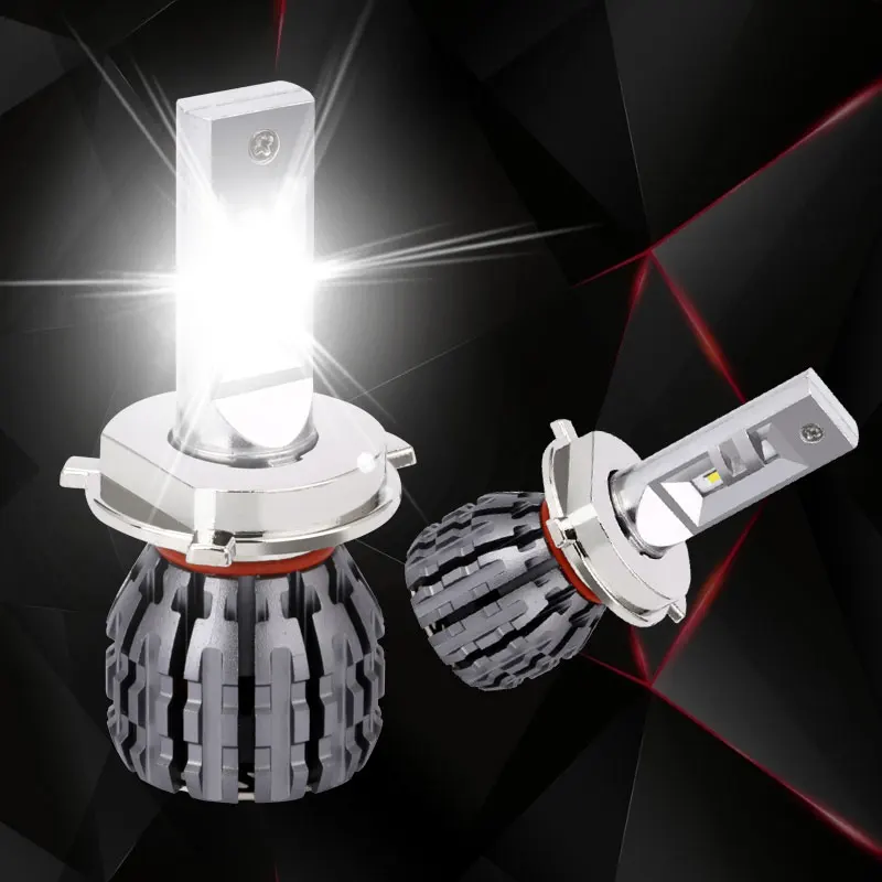 Супер Светодиодная лампа H4 Turbo LED HILO 12 в 60 Вт 6000LM 6000 К Автомобильные фары 9003