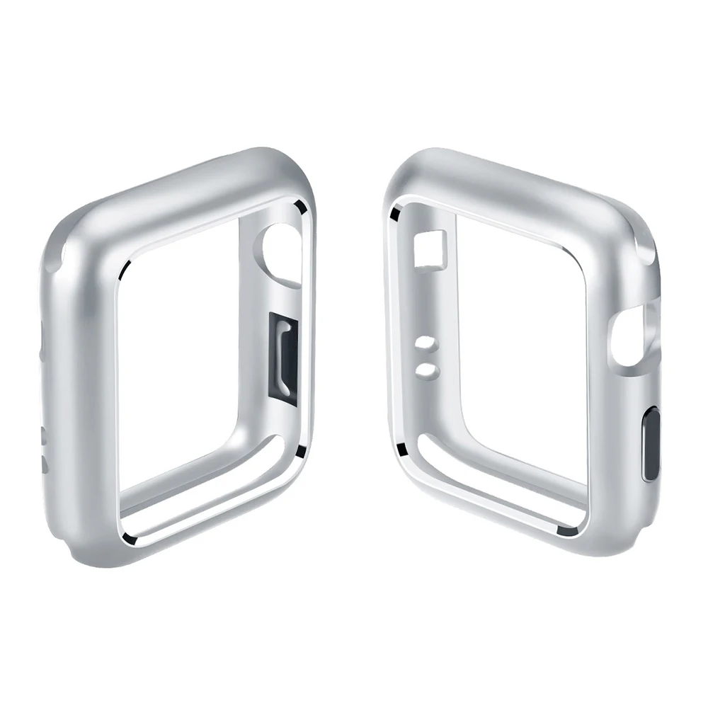 38mm 42mm 44mm 40mm Magnetic Aluminum Metal Frame Protector Cover Case For Apple iphone Watch1/2/3/4 Built-in Magnet |