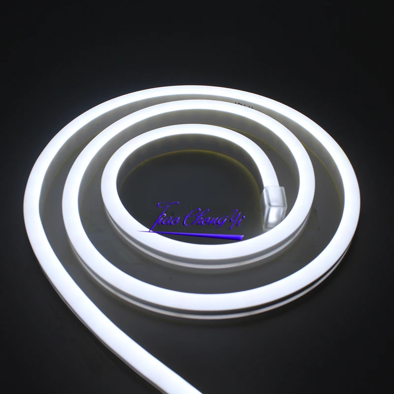DC12V SMD2835 гибкая светодиодная лента, водонепроницаемая неоновая лента, силиконовая трубка, красный, зеленый, синий, белый, теплый белый, 6X12 мм