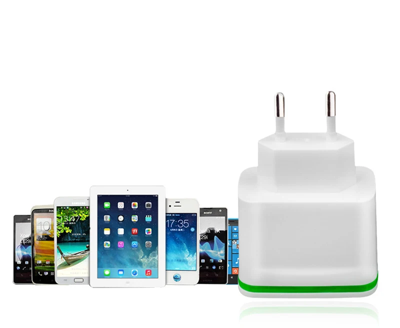 Rovtop USB Зарядное устройство для iPhone samsung Android 5V 4A 4-Порты 2-Порты мобильного телефона, Универсальные наушники Быстрая зарядка светодиодный светильник настенный адаптер